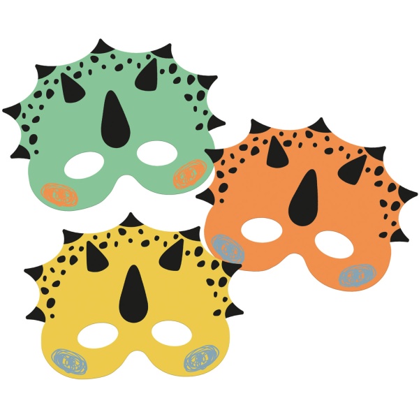 Levně Dino Roars - Masky 6 ks