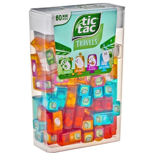 Velký Tic tac s mini krabičkami různých příchutí 228 g
