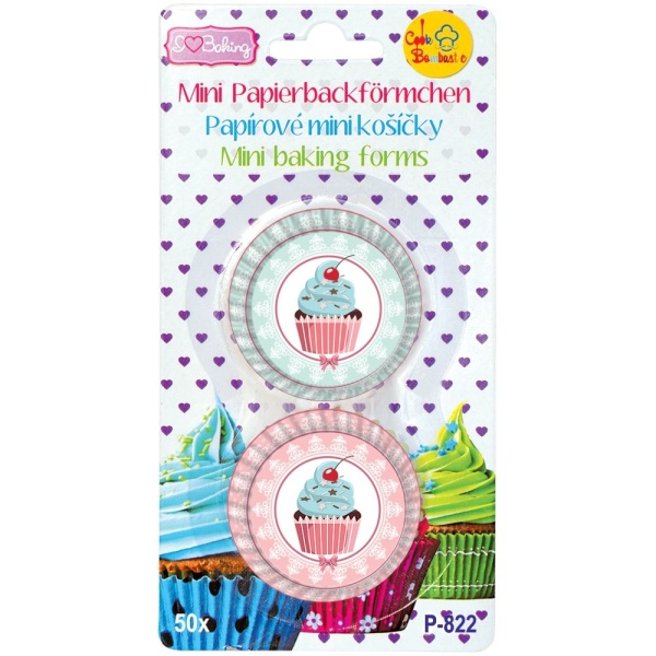 Mini košíčky na pralinky Cupcakes 50 ks