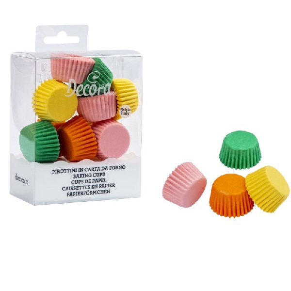 Mini košíčky na pralinky mix barev 27 mm 200 ks