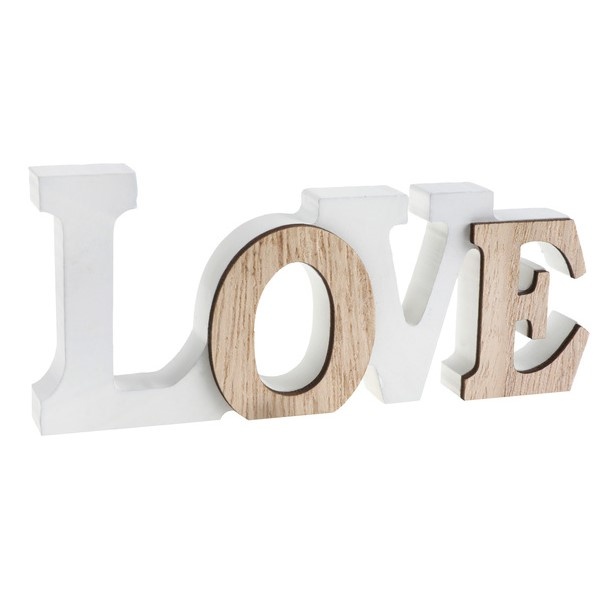 NÁPIS LOVE dřevěný 14x1,2x6cm