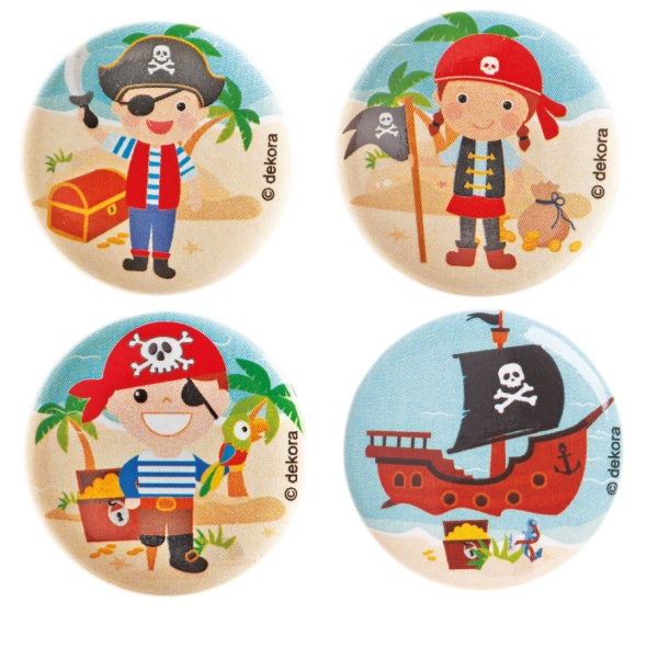 Levně Odznak Malý pirát mix motivů 3,5 cm 1 ks