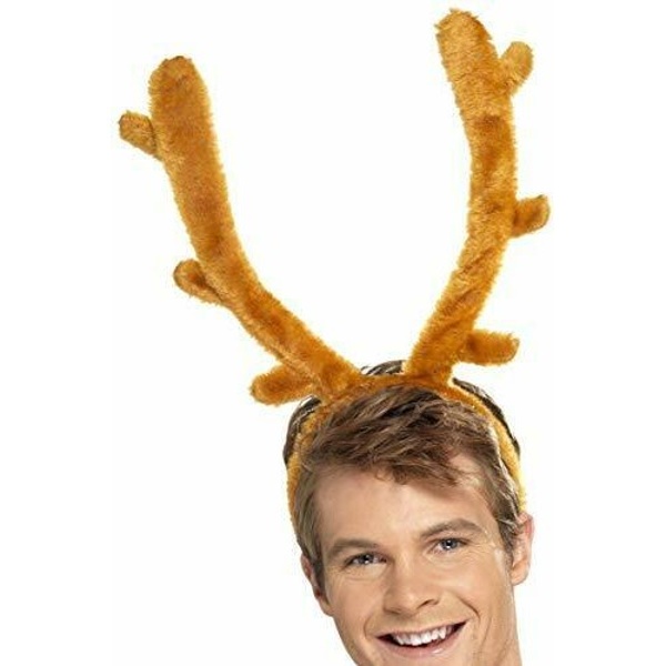 Čelenka vánoční Sobí parohy hnědé