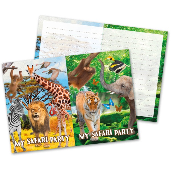 Safari Party - pozvánky 8 ks