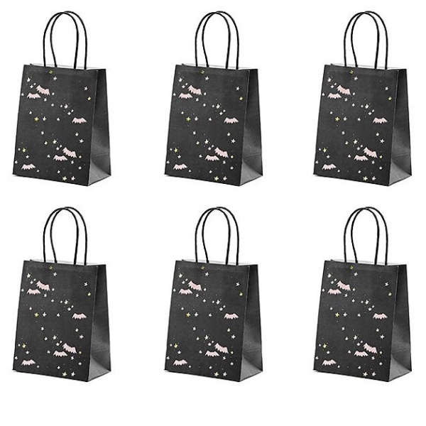 PYTLÍČEK dárkový Netopýři černý 6ks