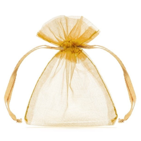 PYTLÍČKY organzové zlaté 10ks