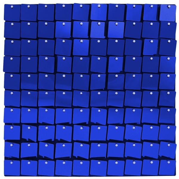 Panel dekorační, modrý 30 x 30 cm 100 čtverců