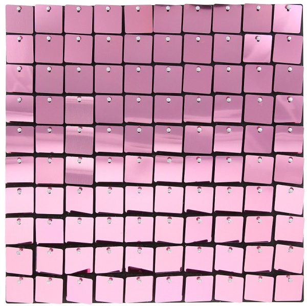 Levně Panel dekorační, růžový 30 x 30 cm 100 čtverců