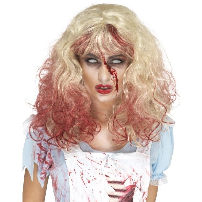 Levně Paruka blond krvavá Zombie Alice