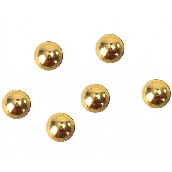 Levně Perličky metalické zlaté 7 mm 300 ks