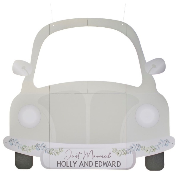 Personalizovaný svatební rámeček Auto do fotokoutku 78 x 90 cm