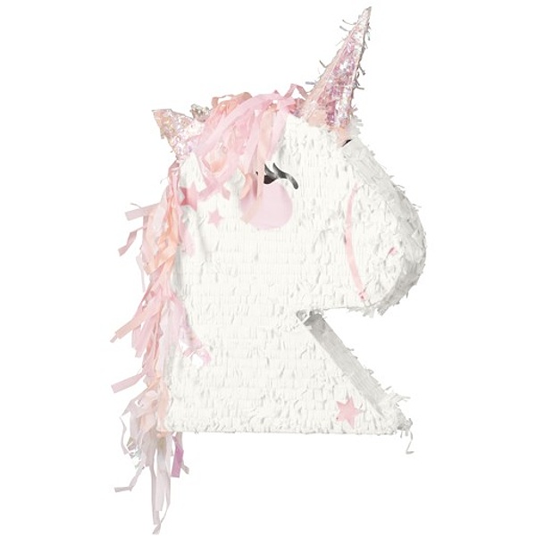 Piňata skládací hlava Jednorožce 41x48x10cm