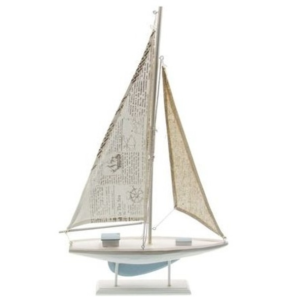 Nature SEA  - Dřevěná plachetnice dekorace 56 x 35 cm