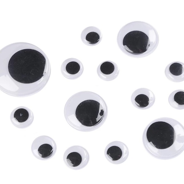 Plastové oči mix velikostí 28 ks