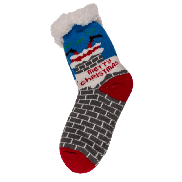 Ponožky dámské s beránkem Christmas komín s nápisem jedna velikost