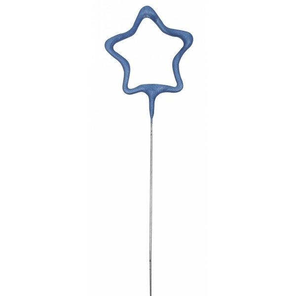 Prskavka glitrová Hvězda modrá 17,8 cm