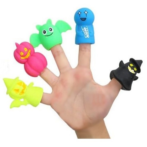 Monster party Prstový maňásek s cukrovinkou mix barev 1 ks