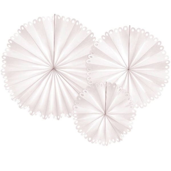 Rozety závěsná dekorace - dekorační béžové