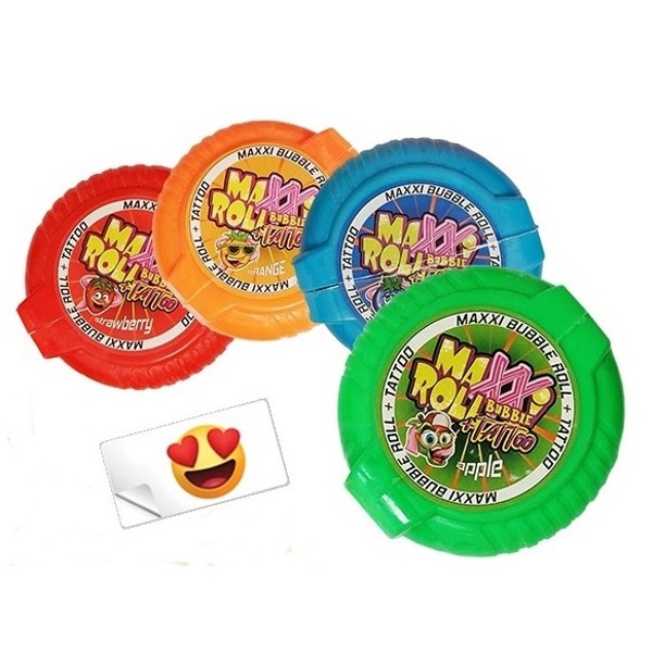 Rolovaná maxi žvýkačka s tetováním 20 g