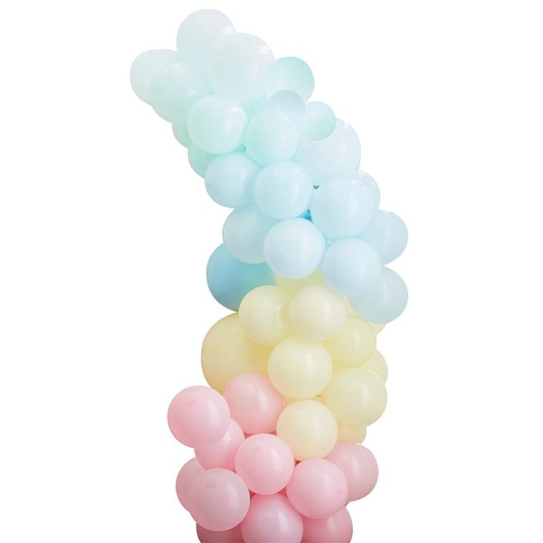 Sada balónků na balónkový oblouk pastel mix 75 ks