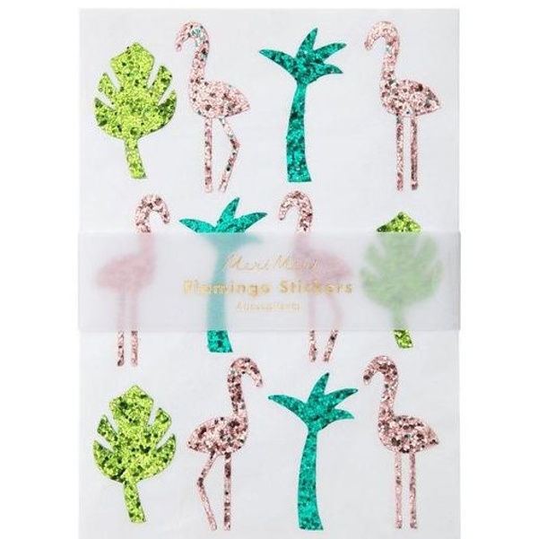 SAMOLEPKY Plameňák a palma 10 archů.