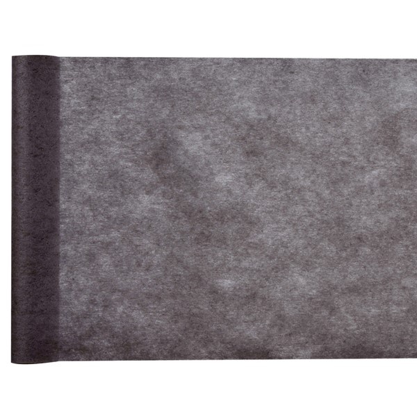 Šerpa / běhoun na stůl - netkaná textilie černá 10 m x 30 cm