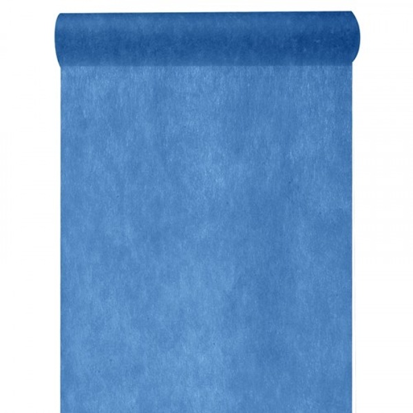 Šerpa / běhoun na stůl - netkaná textilie námořnická modrá 10 m x 30 cm