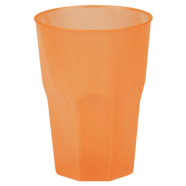 Levně Kelímky z plastu omyvatelné - oranžové 30 cl 6 ks