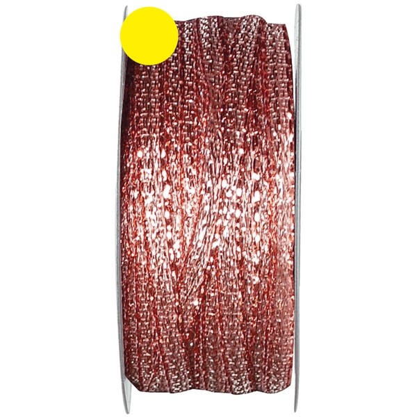 Stuha metalická Rose Gold 3 mm x 25 m