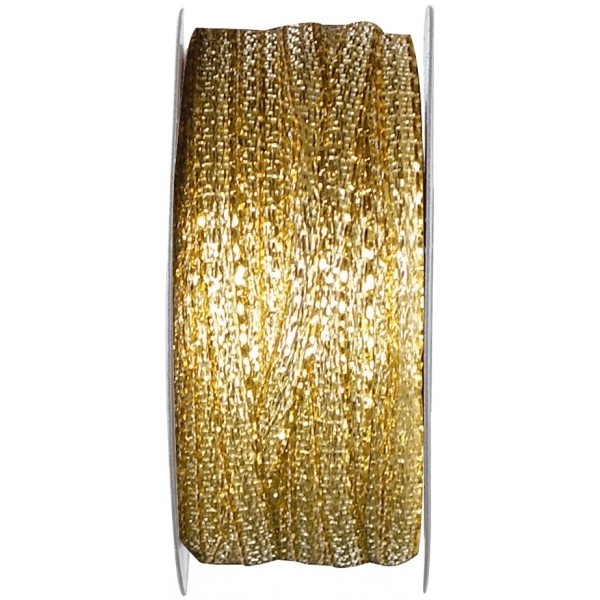 Stuha metalická zlatá 3 mm x 25 m