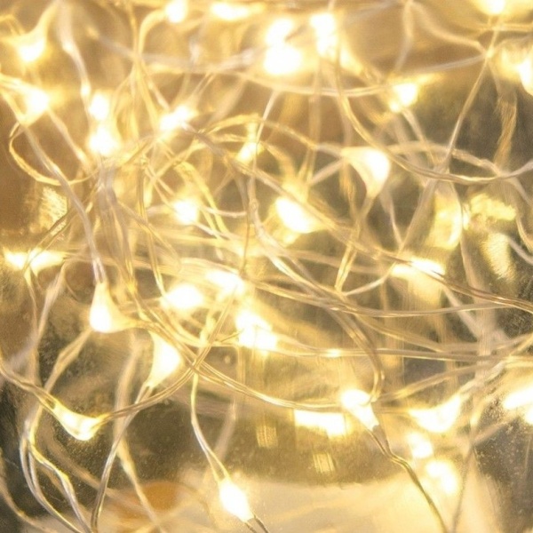 SVĚTELNÝ řetěz 50 mini LED teplá bílá 5m