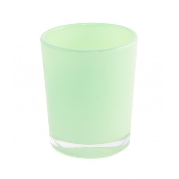 SVÍCÍNEK na čajovou svíčku skleněný mint