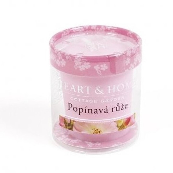 Svíčka vonná Heart & Home bez obalu Popínavá růže 4,5 x 4 cm