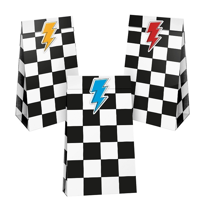 Sáčky papírové závodní auta 6 ks