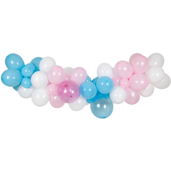 Sada balónků na balónkovou girlandu Baby shower, Boy or Girl? 66 ks