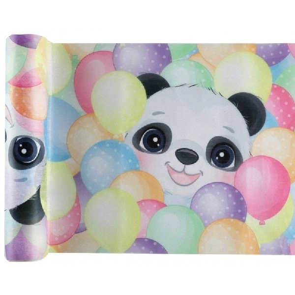 Panda party - Šerpa stolová 30 cm x 5 m