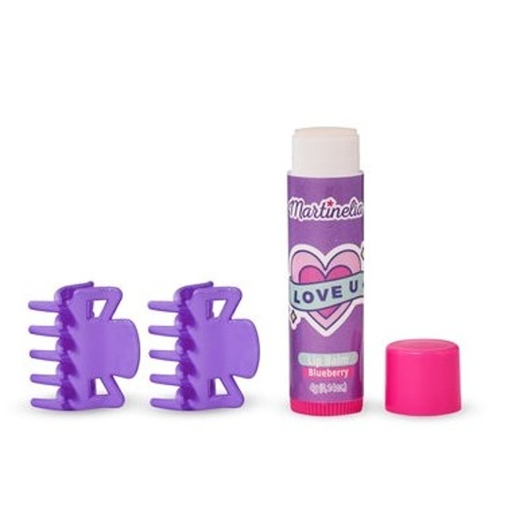 Set Crush skřipečky a balzám na rty fialový