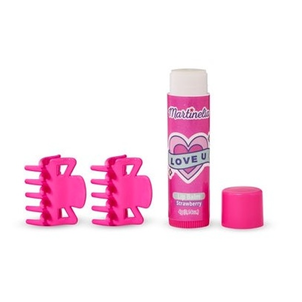 Set Crush skřipečky a balzám na rty růžový