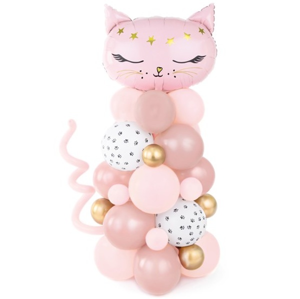 Set balónků Kočka růžová, 83x140cm
