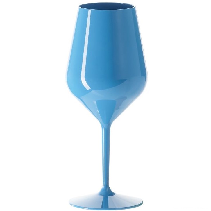 Sklenička na víno modrá 47 cl 1 ks