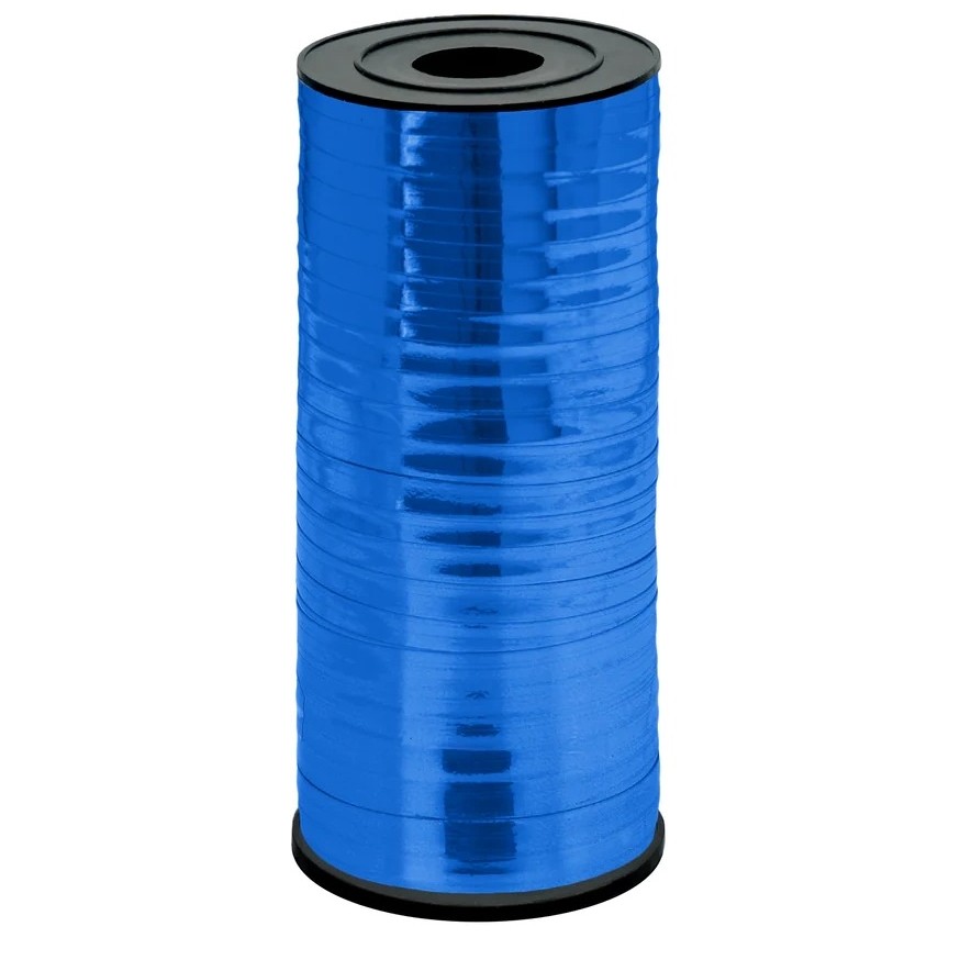 Stuha lesklá tmavě modrá 92 m