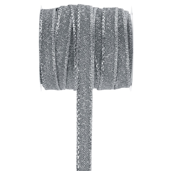 Stuha stříbrná 10mmx5m