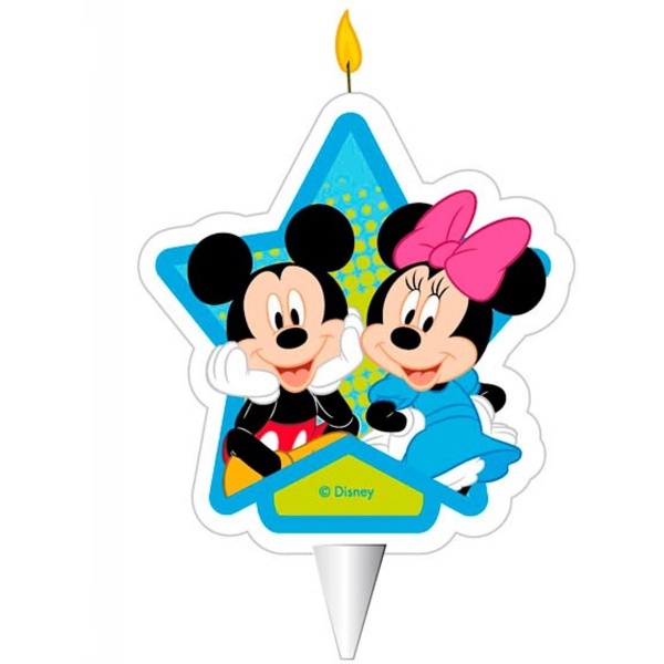 Svíčka dortová Mickey a Minnie 7,5 cm
