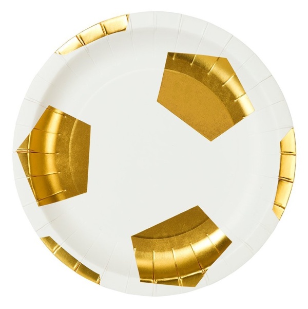 Fotbalová party - Talíře papírové Fotbal 18 cm 12 ks