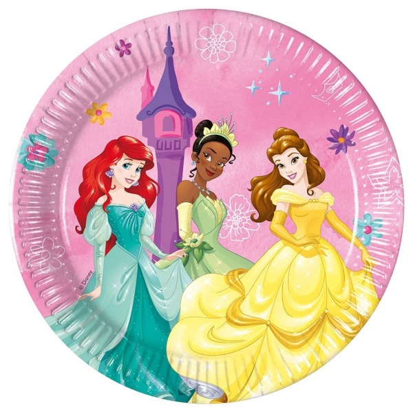 Princess Disney - Talířky papírové 19,5 cm 8 ks