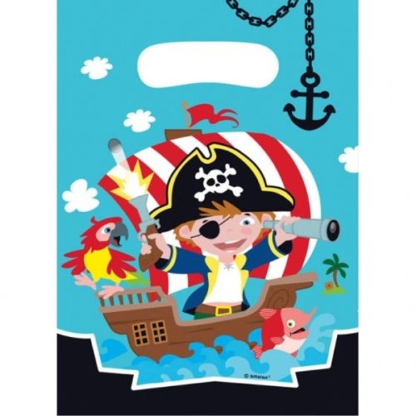 Pirátská party - Tašky dárkové  piráti 8 ks