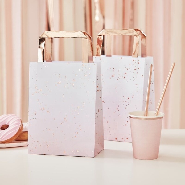 TAŠTIČKY papírové Ombré Rose Gold 17 x 27 cm 5 ks