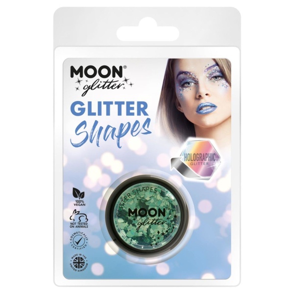 TŘPYTKY Glitter Shapes holografické zelené