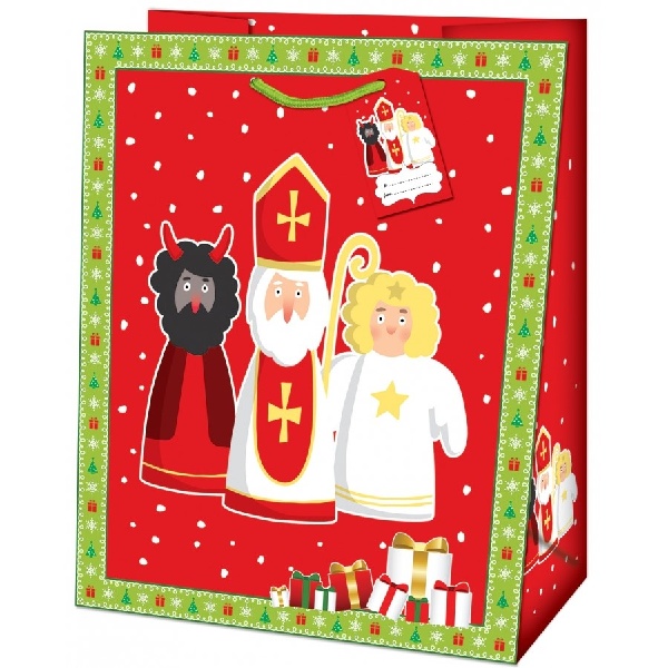 Taška dárková Maxi Mikuláš 33 x 26,7 x 13,7 cm