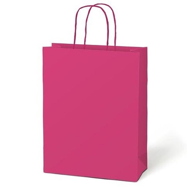 Taška dárková kraft růžová 18x23x10 cm